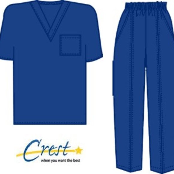 Crest Uniforms - Unisex TecGuard Scrubs Small or Medium - Picture 1 of 10